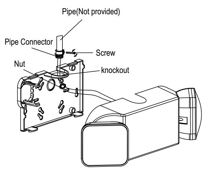 install emergency light