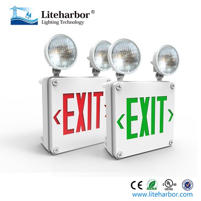 Liteharbor-UL Listed LED Emergency Exit Lighting Combo