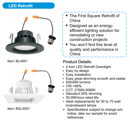 led retrofit downlight