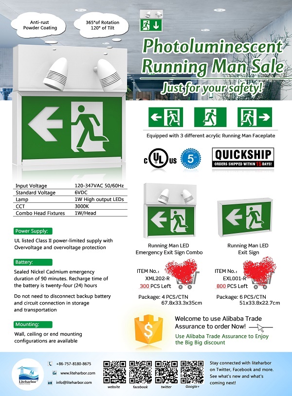 Liteharbor LED Emergency Exit Light