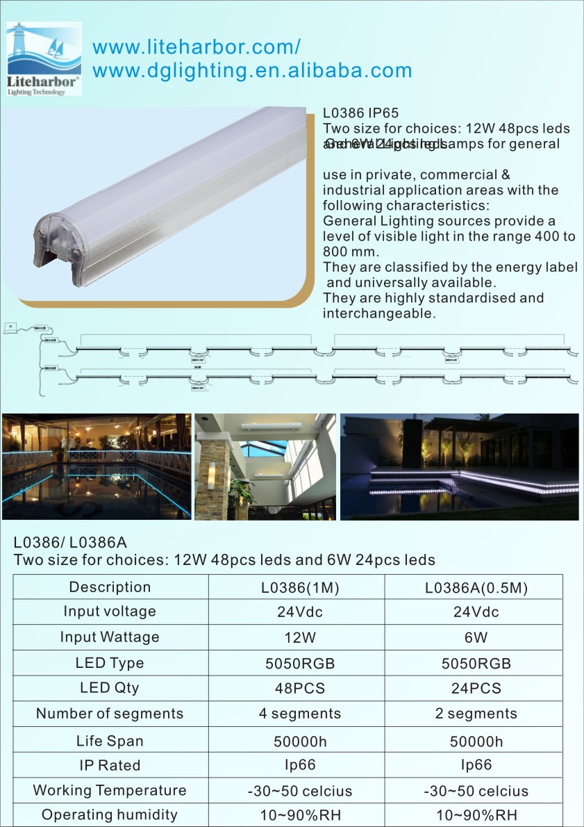 led linear light waterproof