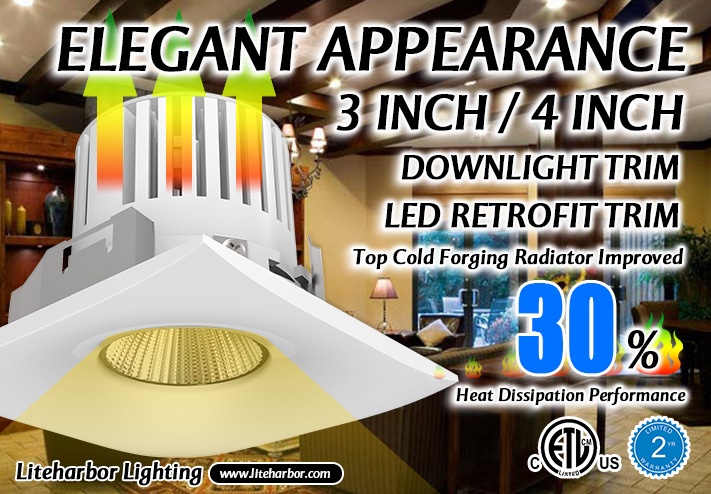 Elegant Appearance LED Retrofit Trim
