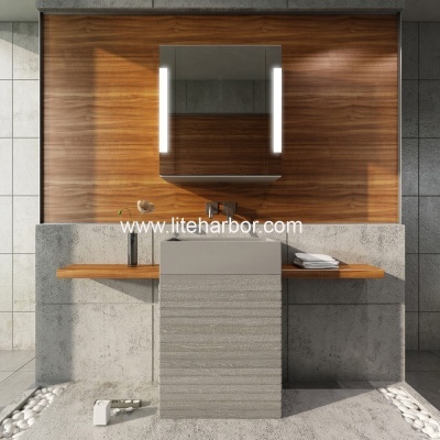 Design bathroom mirror cabinets with lighting