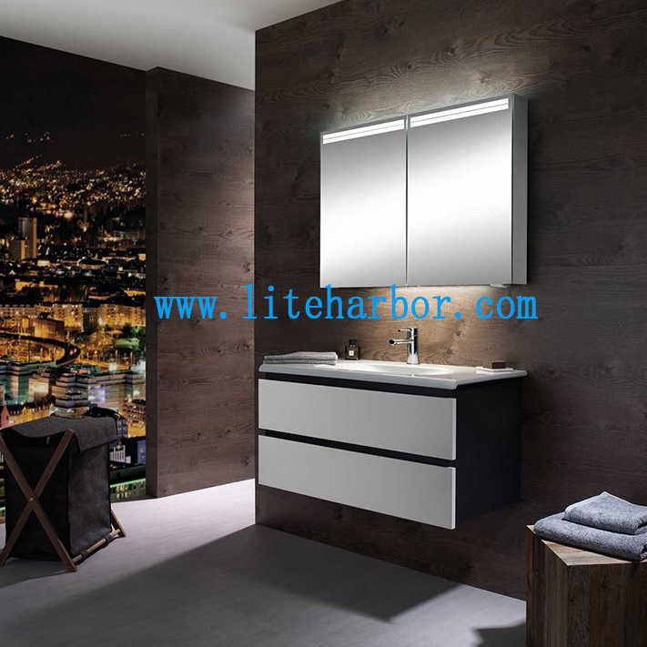 Liteharbor Lighting Hotel Bathroom Cabinet LED Mirror