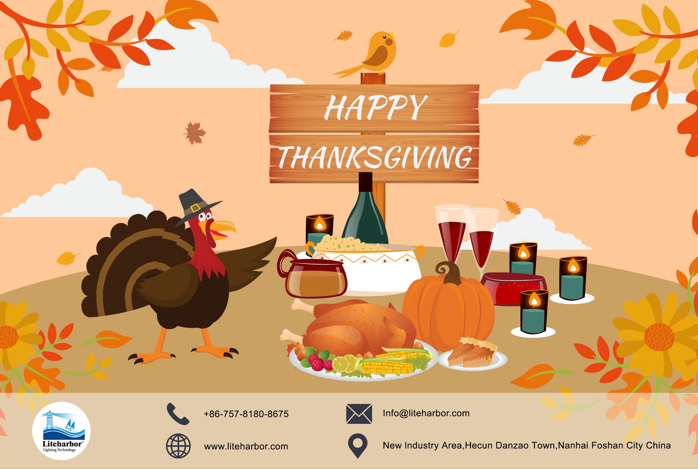 Liteharbor Wish You a Wonderful Thanksgiving Day