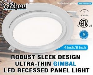 Ultra-Thin Gimbal LED Recessed Panel Light