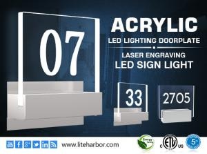 Acrylic LED Lighting Doorplate