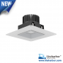 4" Remodel Adjustable Square Commercial Trimmed or Trimless LED Recessed Downlight0