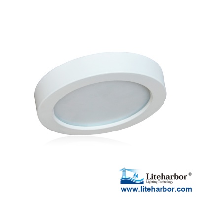 Die-cast aluminum 5.5 Inch Round Flush Mount LED Ceiling Light