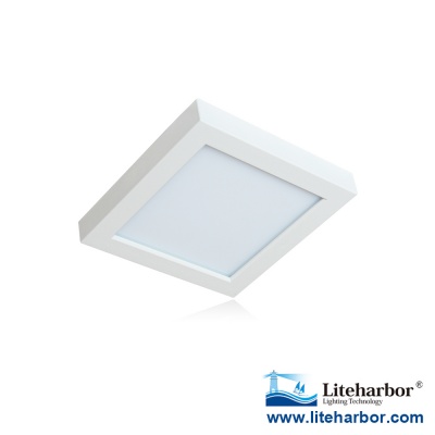 Die-cast aluminum 7 Inch Square Flush Mount LED Ceiling Light