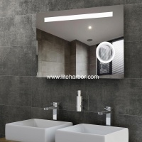 Frameless LED Bathroom Magnifying Mirror Light