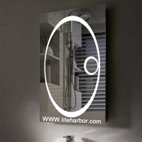 Frameless LED Bathroom Mirror with Magnifier