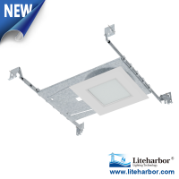 6" New Construction Ultra Slim Square LED Recessed Panel Light