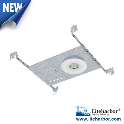 4 Inch Round New Construction LED Retrofit Trim