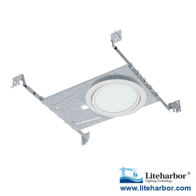 6" New Construction Ultra Slim Gimbal LED Recessed Panel Light