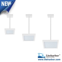 Liteharbor Die-cast Aluminum Square LED Pendant Ceiling Light