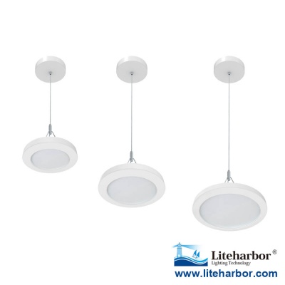 Liteharbor Die-cast Aluminum Round LED Suspended Ceiling Light