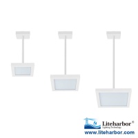 Liteharbor Die-cast Aluminum Square LED Pendant Ceiling Light