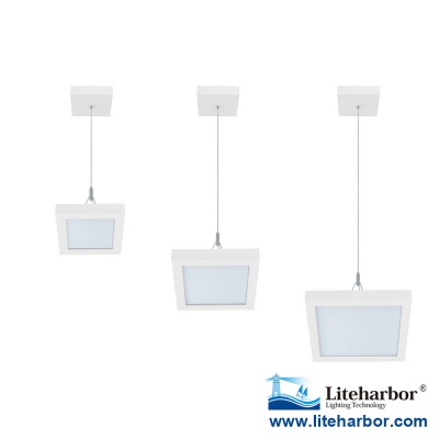 Liteharbor Die-cast Aluminum Square LED Suspended Ceiling Light