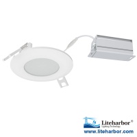 Liteharbor 3 Inch Ultra Thin Round Recessed LED Panel Light