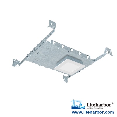 4" New Construction Ultra Slim Square LED Recessed Panel Light