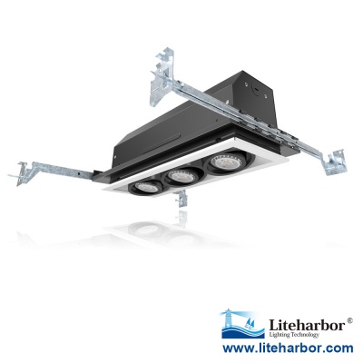 3-Lamp New Construction Multiple Recessed Light