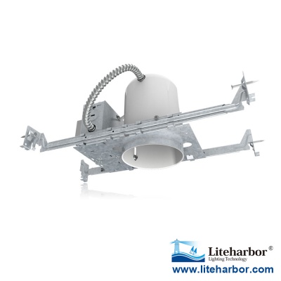 4 Inch New Construction NON-IC Fluorescent Housing