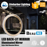 Liteharbor Wall Circular LED Back-lit Mirror Light