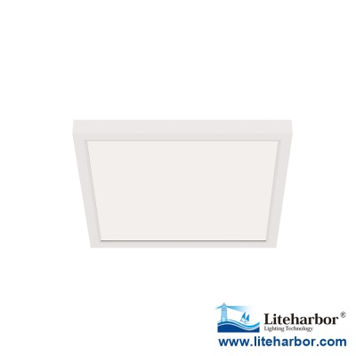 Die-cast aluminum 16 Inch Square Surface Mounted LED Ceiling Light