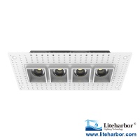 New Design Trimless Miniature LED Multiple Recessed Downlight with 4 Heads