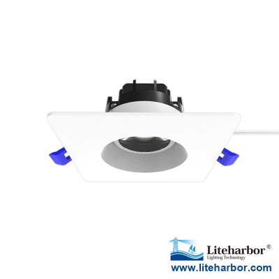 Liteharbor 3" Square Rotatable LED Eyeball Downlight
