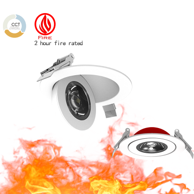 360° Rotation 4'' Fire Rated Slim Panel LED Recessed Lighting Muanufacturer