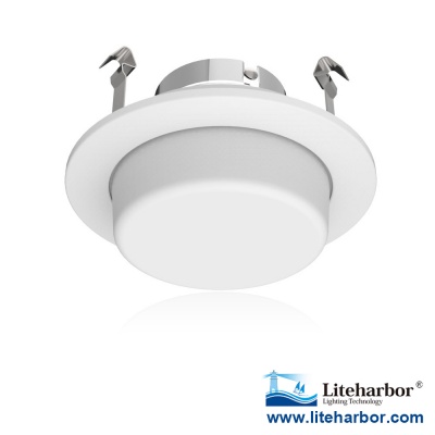 4 Inch Shower Baffle Trim with Drop Opal