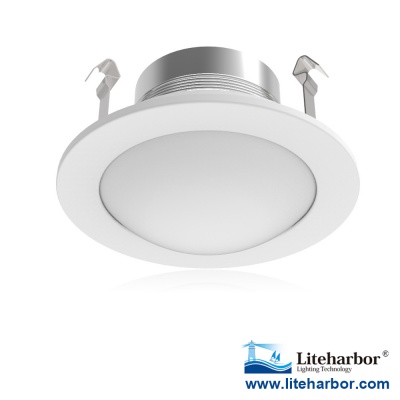 4 Inch Shower Baffle Trim with Dome Lens