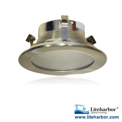 4 Inch Shower Baffle Trim with Frosted Lens      