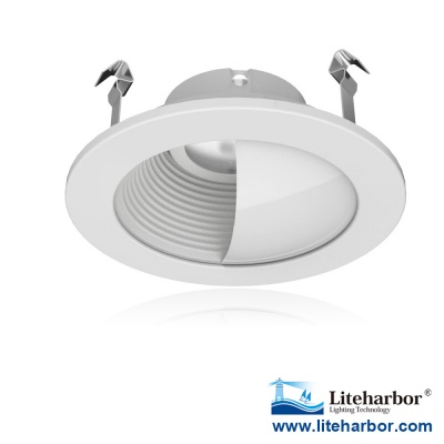 4 Inch Low Volt. Wall Wash Trim with Baffle