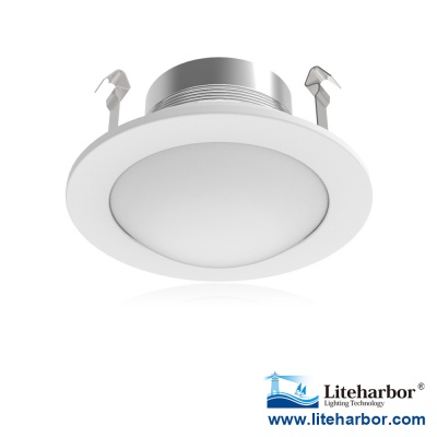 4 Inch Low Volt. Shower Baffle Trim with Dome Lens