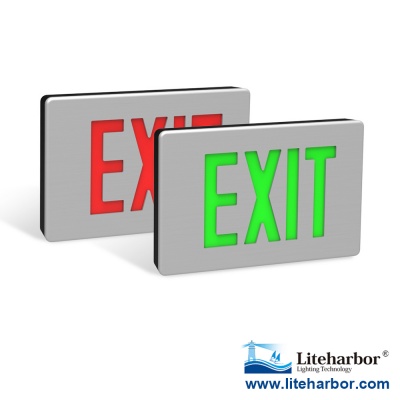 LED exit sign lighting Die Cast Aluminum housing 5w