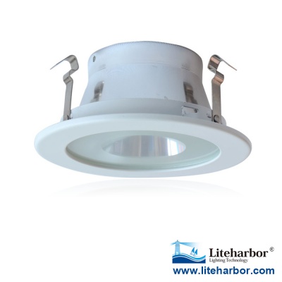 4 Inch Shower Reflector Trim Frosted lens Clear in Centre