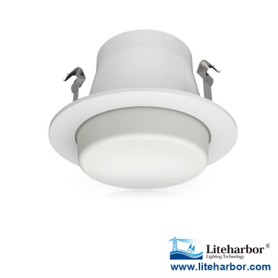 4 Inch Fluorescent Shower Trim with Drop Opal