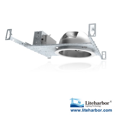 6 Inch Shallow Horizontal Compact Fluorescent Commercial Recessed Housing