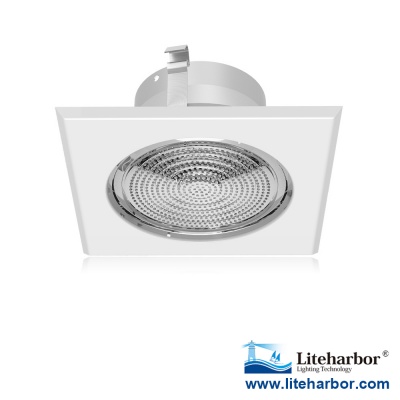 4 Inch Shower Baffle Trim with Fresnel Lens