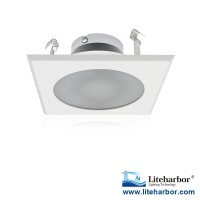 4 Inch Shower Reflector Trim with Frosted Lens Clear in Centre