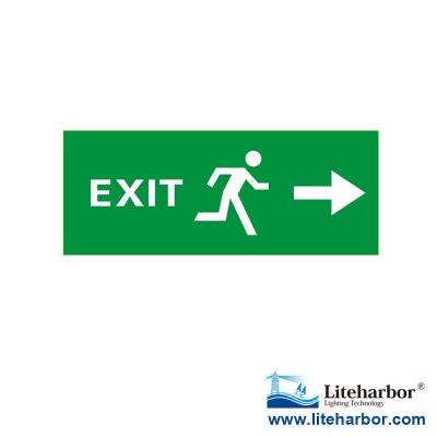 ABS LED Running Man Emergency Exit Sign